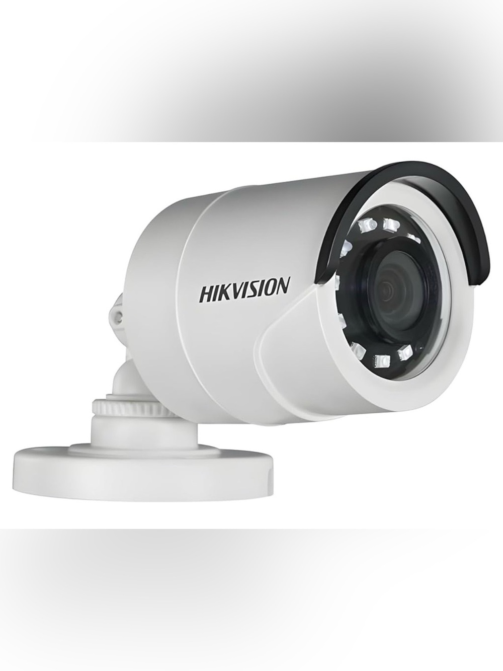 Hikvision White and Black Bullet Surveillance Camera